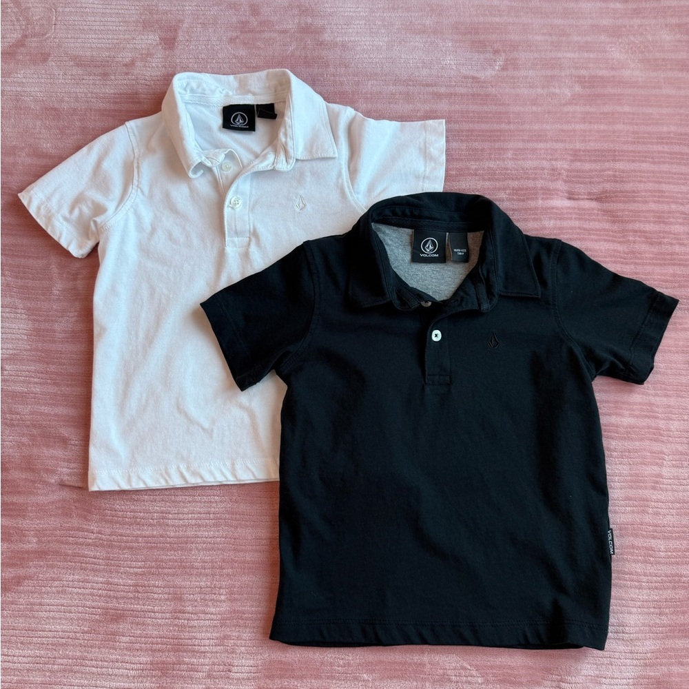 Volcom Kids Polo Shirts in Black & White